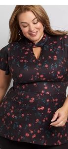 Lena mock neck twisted top